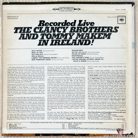 The Clancy Brothers & Tommy Makem ‎– Recorded Live In Ireland (?) Vinyl, LP, Album, Stereo ...