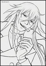Black Butler Undertaker Coloring Pages sketch template