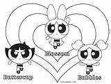 Powerpuff Coloring Sheet sketch template