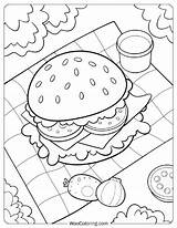 22 Burger Coloring Pages Free PDF To Print  Woo sketch template