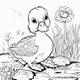 Yellow Duck Coloring Pages  Free & Printable sketch template