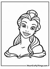 Princess Coloring Pages Printable Belle sketch template