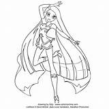 Lyna From LoliRock coloring page sketch template