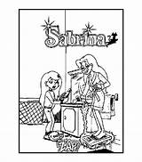 Sabrina coloring pages sketch template