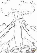 Volcanos  Free Coloring Pages sketch template