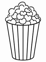 Caramel Popcorn coloring book Pages For Children And Adults With Vector  sketch template