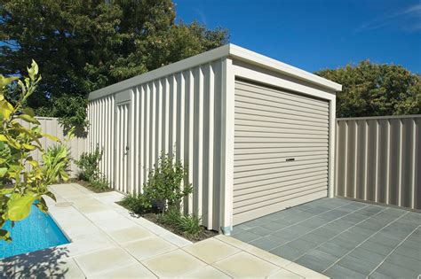 Flat Roof Shed | Stratco | Flat roof shed, Outside storage shed ...