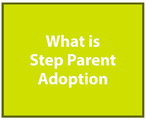 Step Parent AdoptionTusla - Child and Family Agency