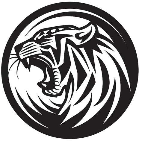 Tiger wall decor-free DXF files for laser cutting - Free Vector