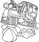 Ty Rux And Rocks Dinotrux Coloring Page Printable sketch template