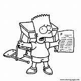 Coloring Pages Of Bart Simpson sketch template