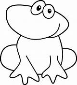 Spring Frog Coloring Pages For Kids sketch template