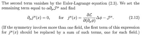 physics - Noether's Theorem proof - Mathematics Stack Exchange