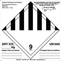 class 9 label for Dry Ice