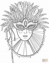 Desenho De Bela Dama Em Máscara Carnaval Para Colorir  Desenhos sketch template