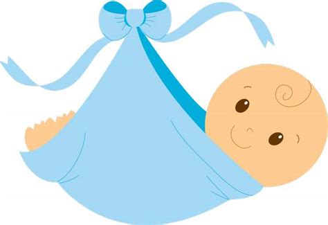 Swaddled baby boy free clip art clipartcow - Cliparting.com