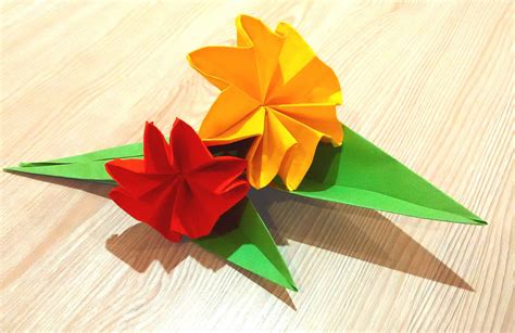 Easy origami flower. Great ideas for Easter decor - paper bouquet | Easy origami flower, Origami ...