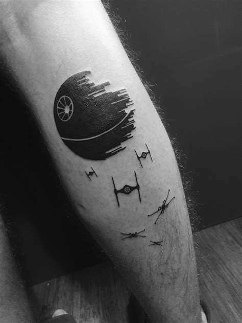 Death Star Tattoo, Star Wars Tattoo, Star Tattoos, Leg Tattoos, Tattoos For Guys, Sleeve Tattoos ...