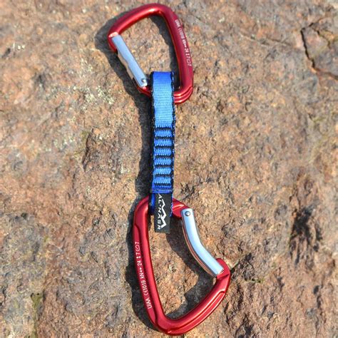 Outdoor Mountaineering Steel Quickdraw Sling 24KN Carabiner Hook Rock Climbing Equipment ...