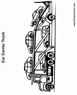 car carrier truck coloring Pages 725515 sketch template