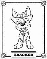 Tracker In Paw Patrol Coloring Page  Free Printable Pages For sketch template
