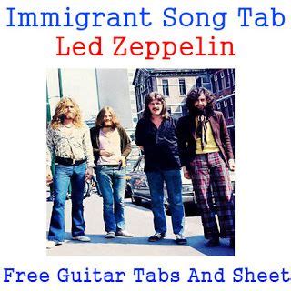 Immigrant Song Tabs Led Zeppelin - Free Guitar Tabs And Sheet | Immigrant song, Guitar tabs, Led ...