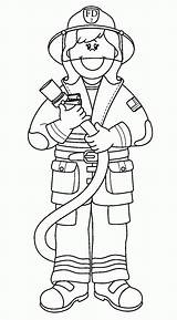 Fireman Coloring Pages For Kids Printable  Home sketch template