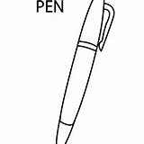 Pen Coloring Pages Printable For Free Download sketch template