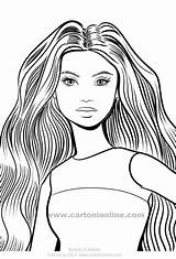 Barbie Fashionista 14 coloring page sketch template