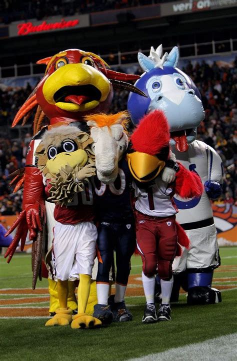 It's ok for mascots of opposing teams to be friends. Nfl Teams ...