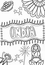Coloring Pages India Countries World Around Dance Print Kathak Indian  sketch template