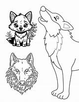Wild And Wonderful Wolf Coloring Pages For Kids Adults sketch template
