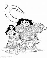 The Moana And Maui Page To color It  COLORING PAGES PRINTABLECOM sketch template