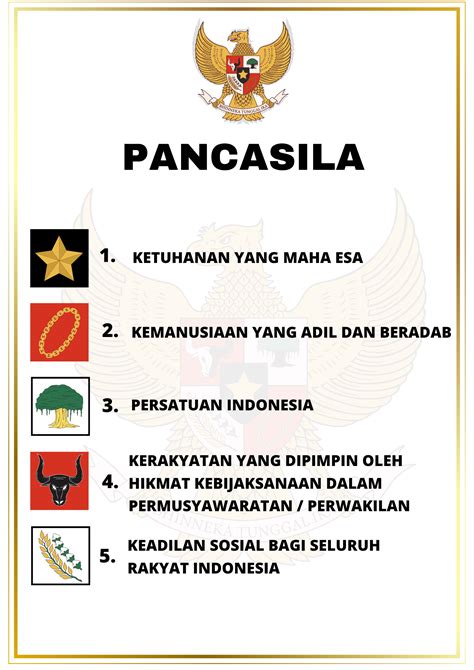 Teks Pancasila 5 Sila Free Download | Creative cv template, Magic words ...