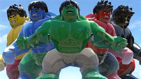 Lego Big Red Hulk Vs Blue Hulk Vs Hulk Transformation