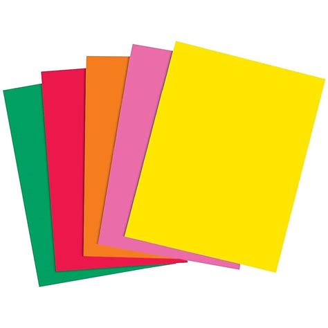 Staples Brights 24 lb. Colored Paper Assorted Colors 733088 - Walmart.com