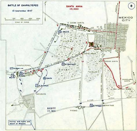 Battle Of Chapultepec Map