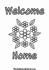 Coloring Pages Of Welcome Home At Webzekeblog Blog sketch template