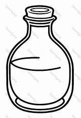 Glass Bottle  Coloring Pages Learnigma sketch template