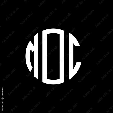 MDC letter logo design. MDC modern letter logo with black background ...