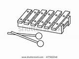 Xylophone Coloring Page At GetColoringscom  Free Printable Colorings sketch template