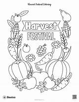 Harvest Festival Sheets Coloring Pages sketch template