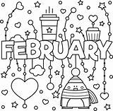 February Colouring Page — Thrifty Mommas Tips sketch template