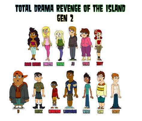 Total drama 2nd cast by GreenCat310 on DeviantArt