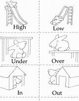 Opposite Coloring Pages For Preschool sketch template