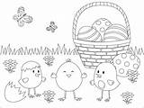 Easter Chickens coloring Page  ColouringPages sketch template