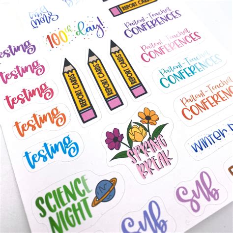 Teacher Planner Stickers Teacher Appreciation Gift - Etsy