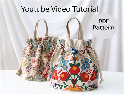 Bucket Bag Sewing Pattern Project Bag Pattern pdf pattern | Etsy