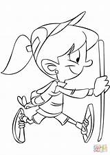 Hiking Girl coloring Page  Free Printable Coloring Pages sketch template