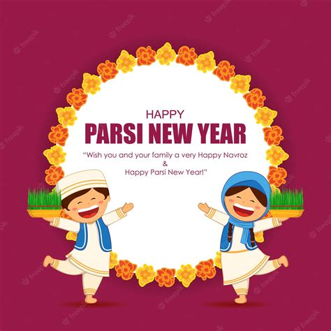 Premium Vector | Vector illustration for happy parsi new year navroj ...